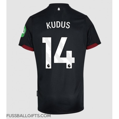 West Ham United Mohammed Kudus #14 Fußballbekleidung Auswärtstrikot 2024-25 Kurzarm